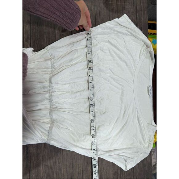 Lovers And Friends Short Sleeves Tie Knot Wrap Style Dress White Size Medium - Picture 7 of 9